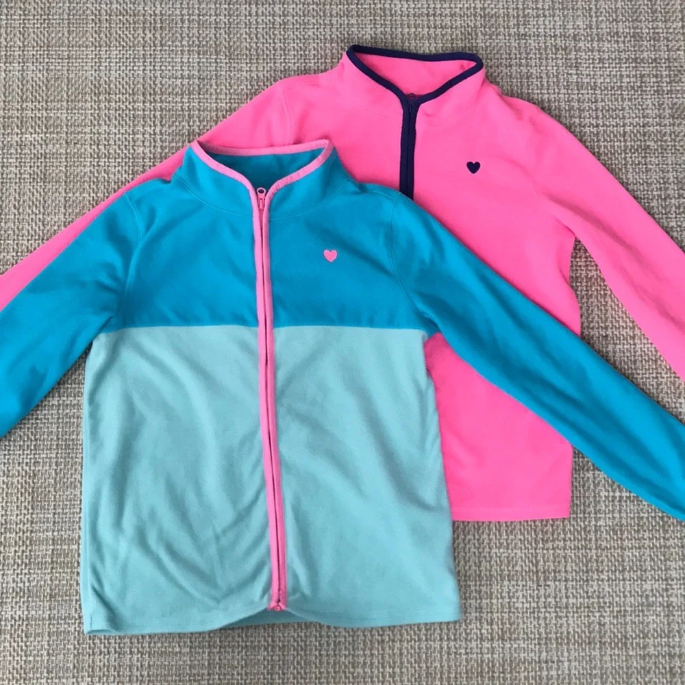 OshKosh Fleece Zip-Ups (girls' size 12)